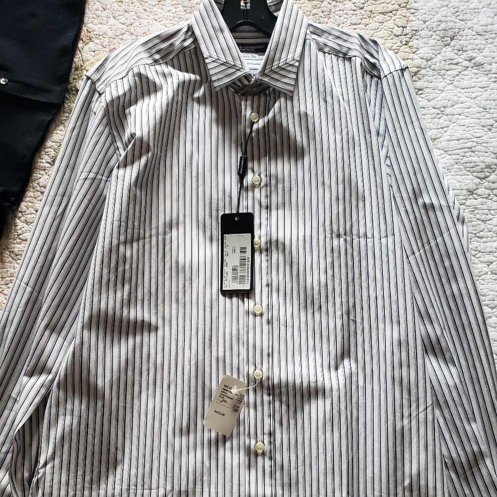 Dolce and Gabbana striped mens shirt